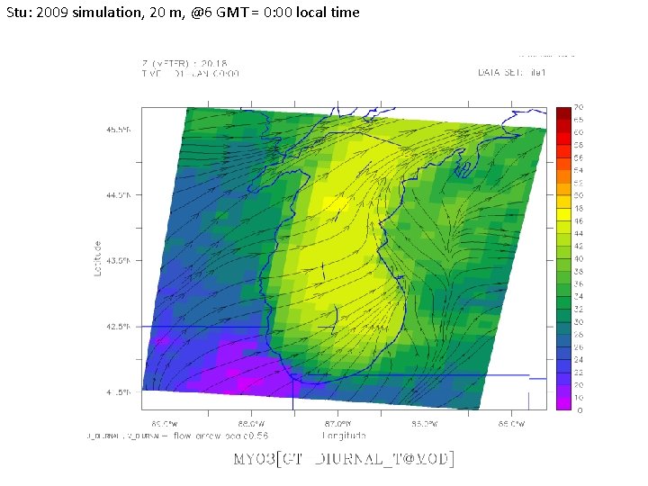 Stu: 2009 simulation, 20 m, @6 GMT = 0: 00 local time 