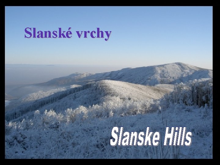 Slanské vrchy 