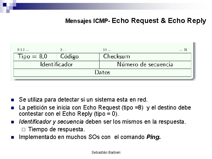 IP ICMP Comunicacin de Datos II Ingeniera en