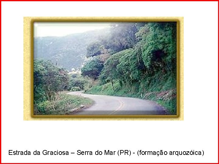 Estrada da Graciosa – Serra do Mar (PR) - (formação arquozóica) 