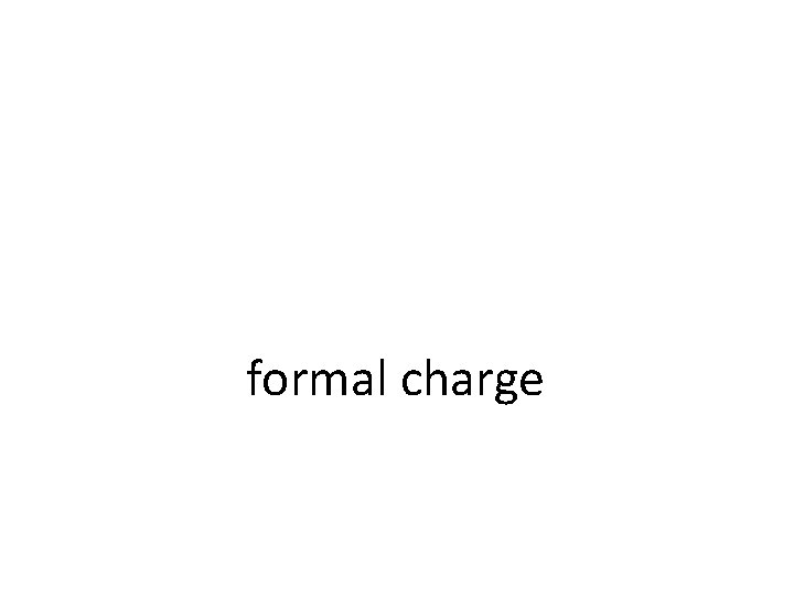 formal charge 