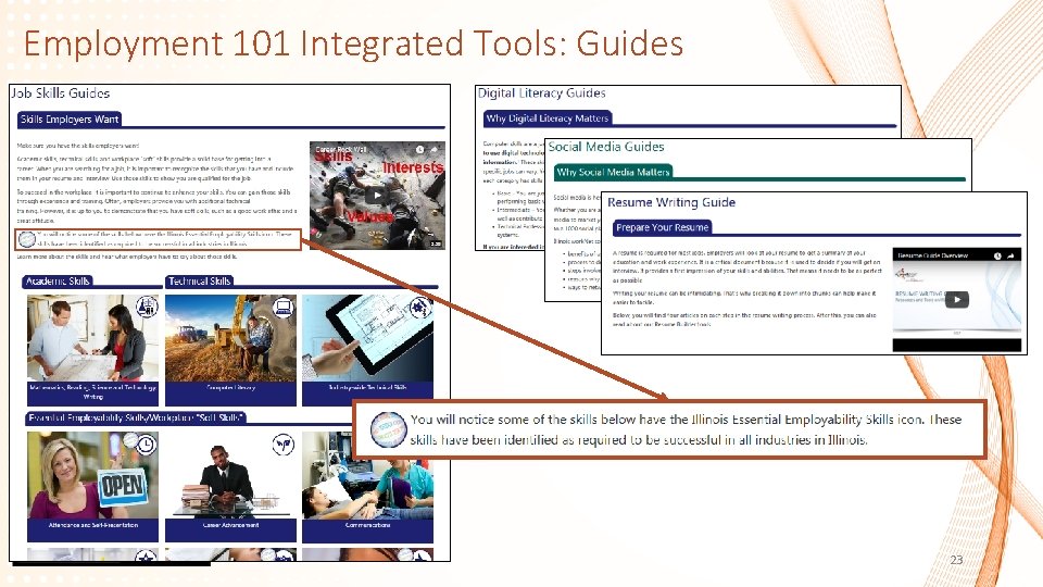 Employment 101 Integrated Tools: Guides 23 