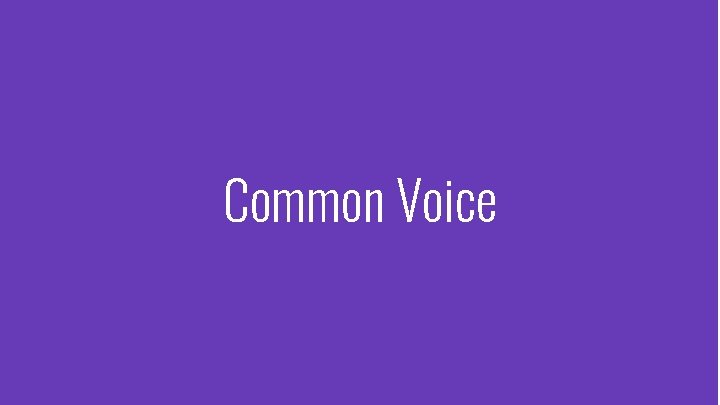 Common Voice 