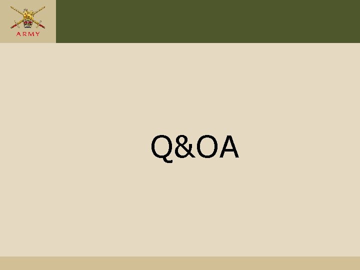 Q&OA Q&OA