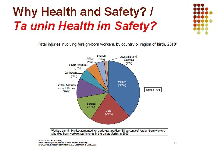 Why Health and Safety? / Ta unin Health im Safety? 