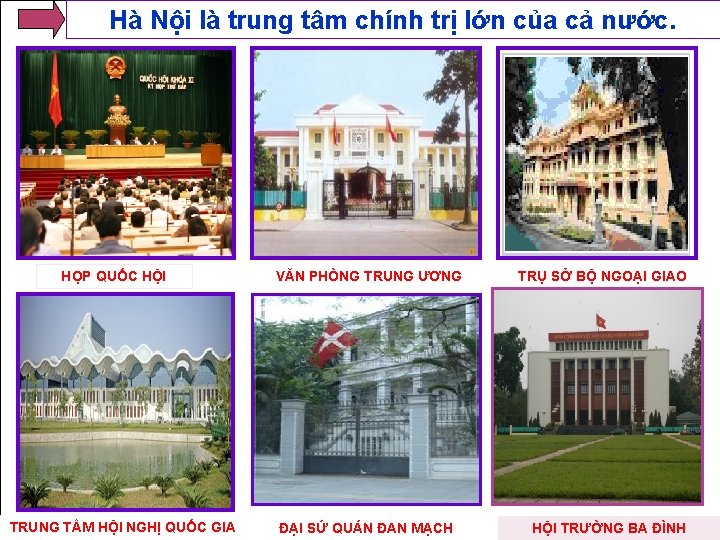 Hà Nội là trung tâm chính trị lớn của cả nước. HỌP QUỐC HỘI