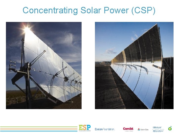 PROJECT TITLE Concentrating Solar Power (CSP) 