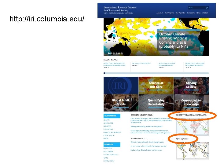 http: //iri. columbia. edu/ 