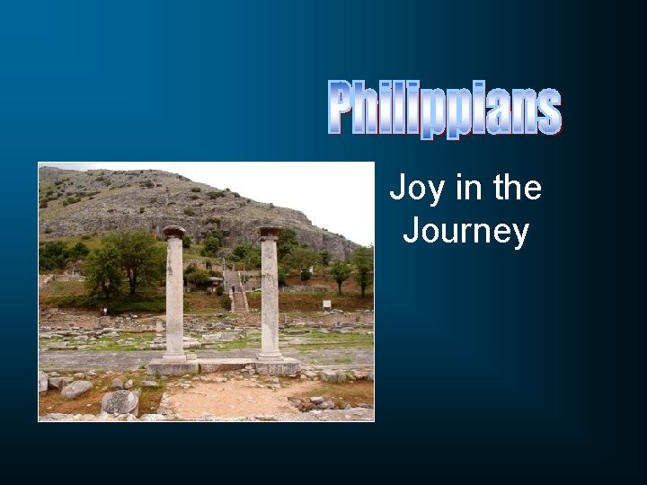 Joy in the Journey 