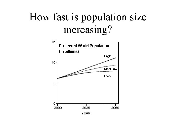 How fast is population size increasing? 