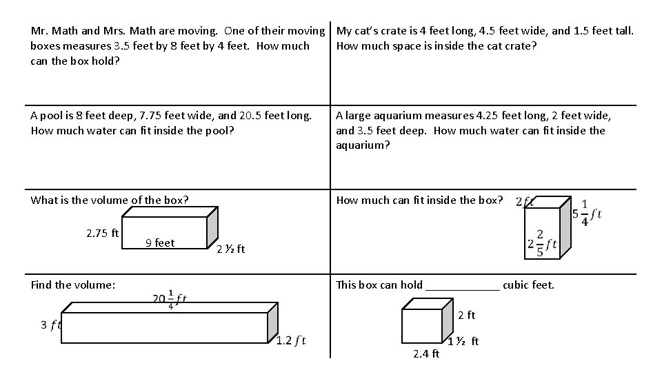 Mr. Math and Mrs. Math are moving. One of their moving My cat’s crate