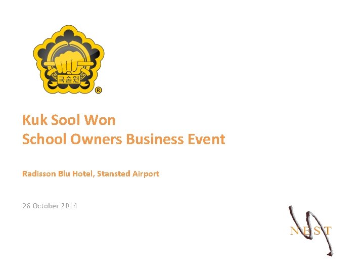 Kuk Sool Won School Owners Business Event Radisson Blu Hotel, Stansted Airport 26 October