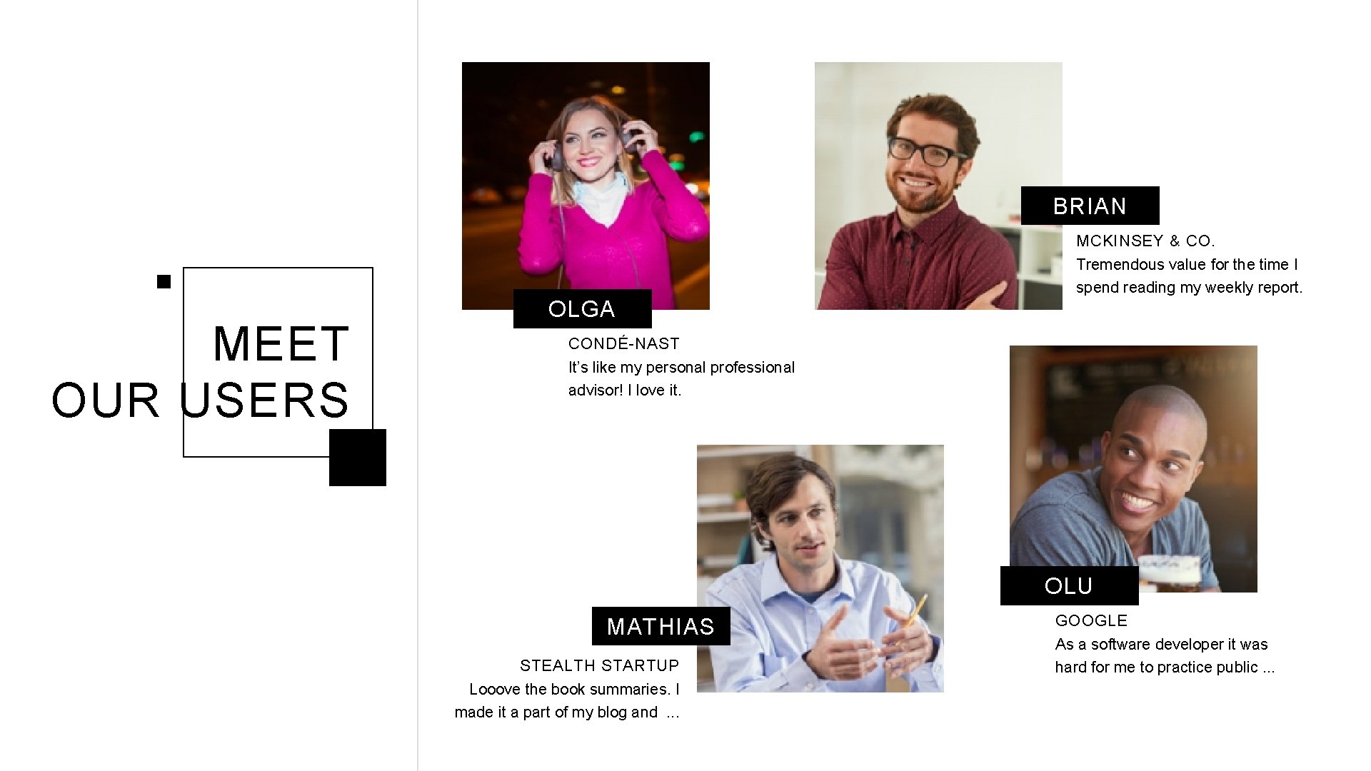 BRIAN MCKINSEY & CO. Tremendous value for the time I spend reading my weekly