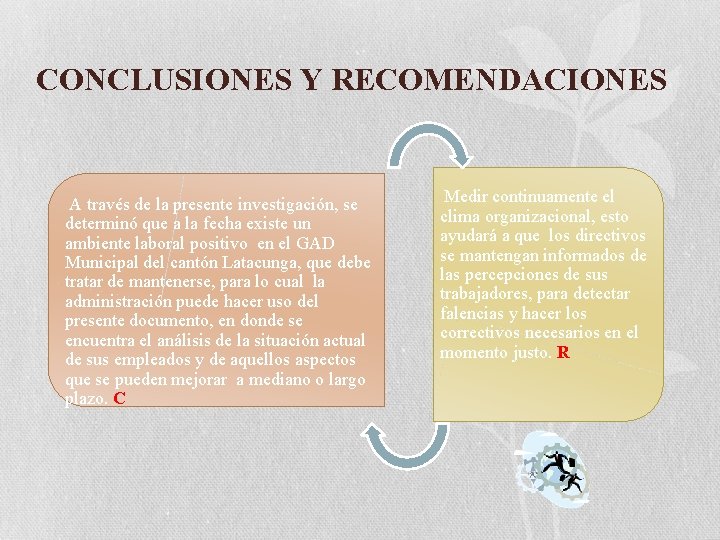 CONCLUSIONES Y RECOMENDACIONES A través de la presente investigación, se determinó que a la