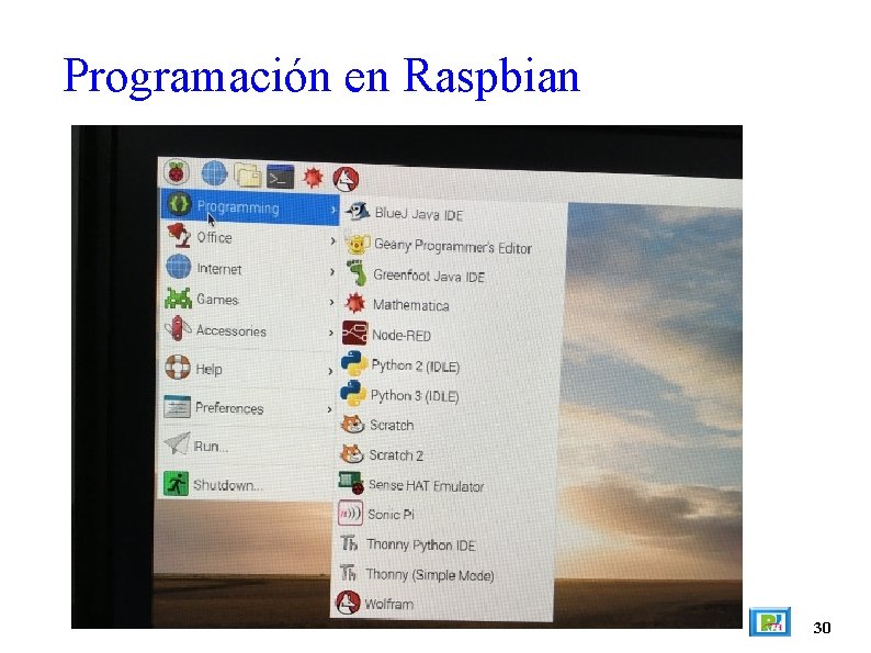 Programación en Raspbian 30 