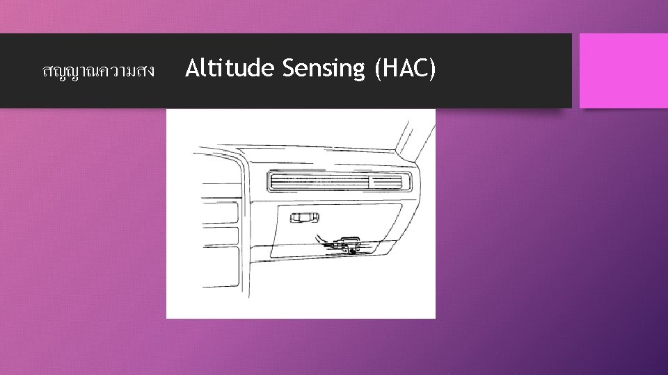 สญญาณความสง Altitude Sensing (HAC) 
