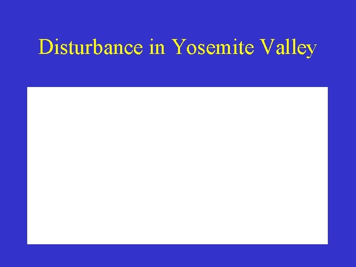 Disturbance in Yosemite Valley 