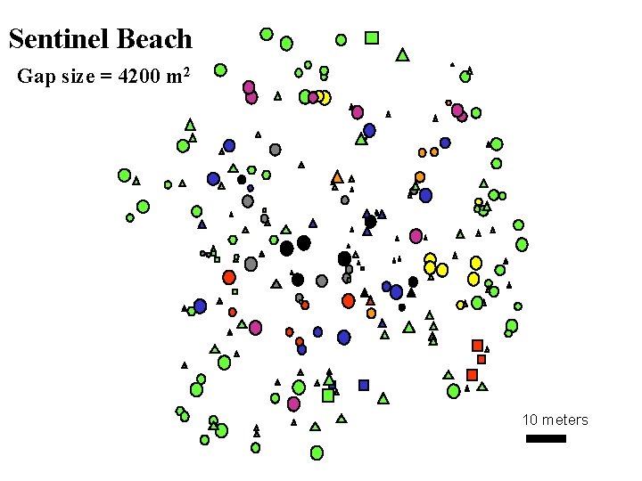 Sentinel Beach Gap size = 4200 m 2 10 meters 