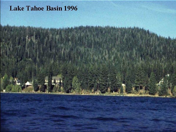 Lake Tahoe Basin 1996 