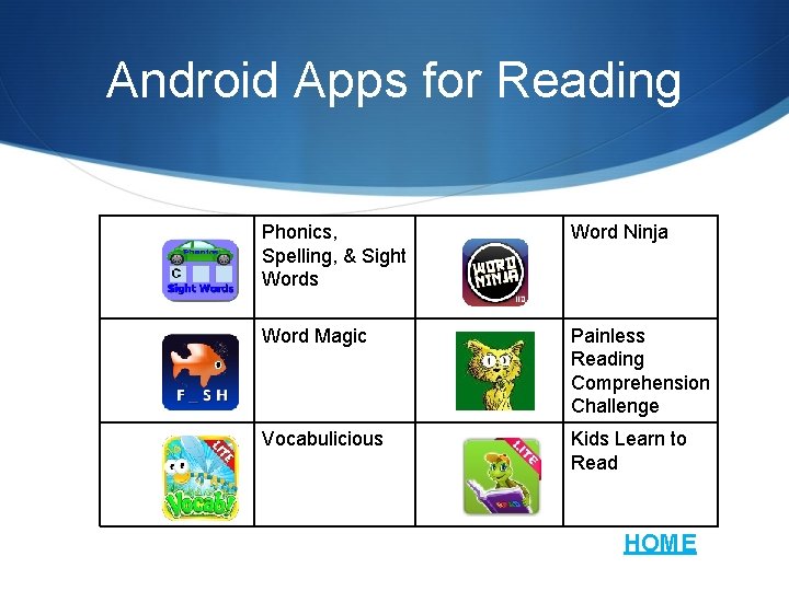 Android Apps for Reading Phonics, Spelling, & Sight Words Word Ninja Word Magic Painless