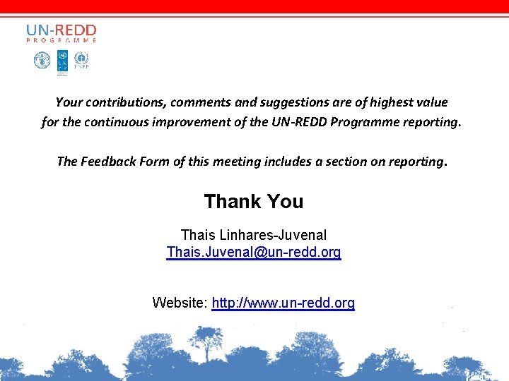 Your contributions, comments and suggestions are of highest value for the continuous improvement of