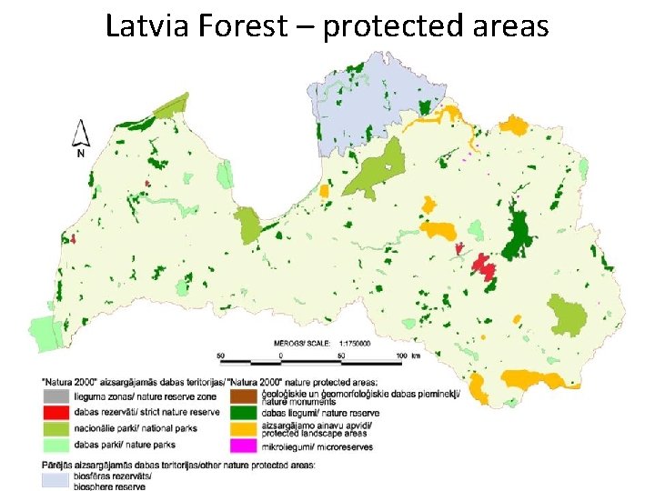 Latvia Forest – protected areas 