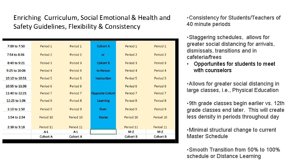 Enriching Curriculum, Social Emotional & Health and Safety Guidelines, Flexibility & Consistency • Consistency