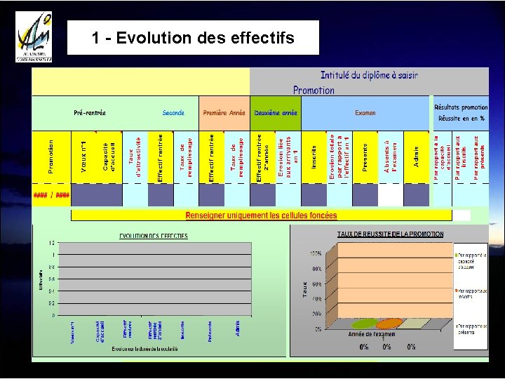 1 - Evolution des effectifs 