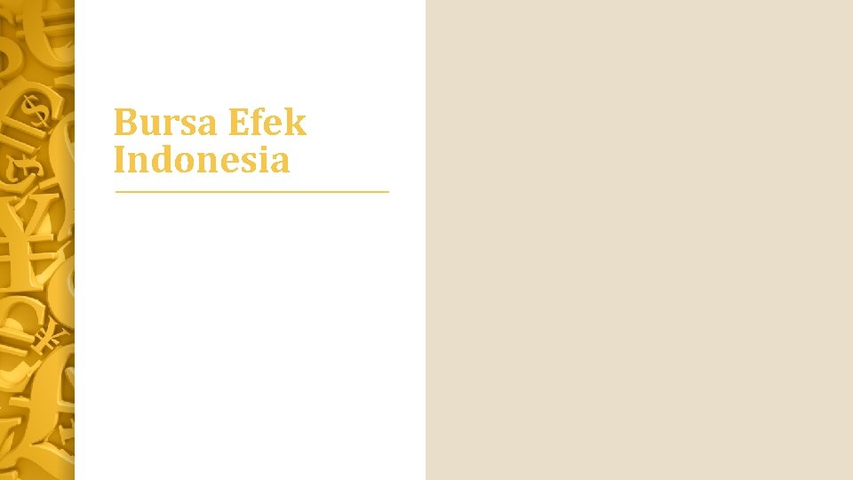 Bursa Efek Indonesia 