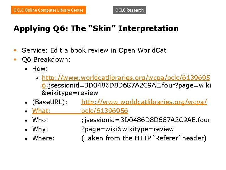 Applying Q 6: The “Skin” Interpretation § Service: Edit a book review in Open