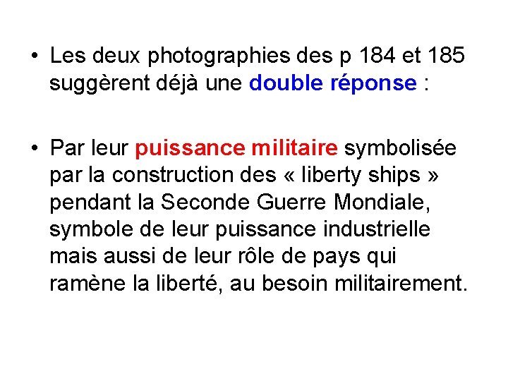  • Les deux photographies des p 184 et 185 suggèrent déjà une double