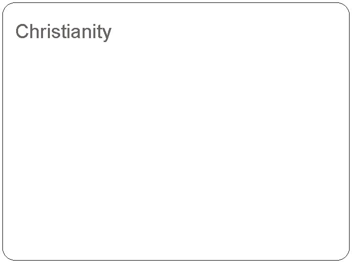 Christianity 