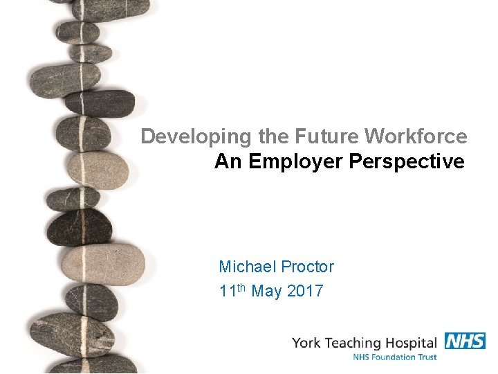 Developing the Future Workforce An Employer Perspective Michael Proctor 11 th May 2017 