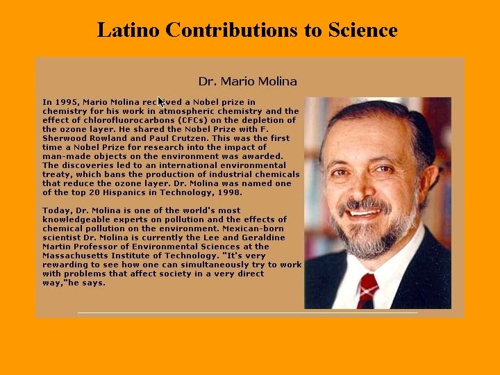 Latino Contributions to Science 