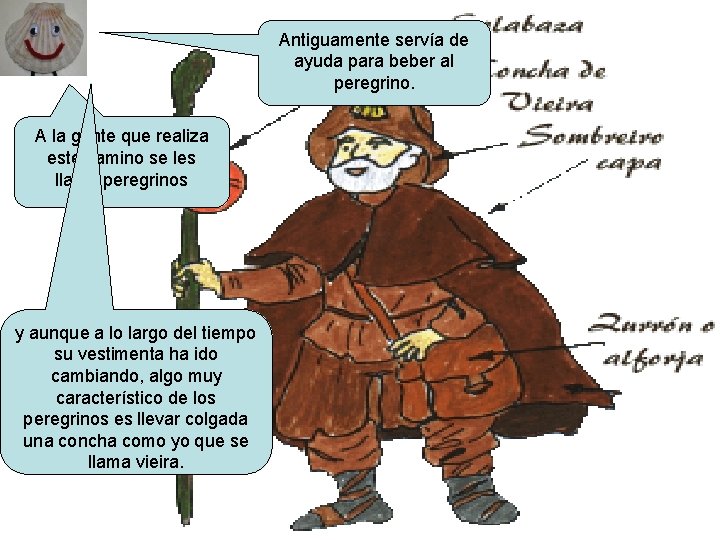 Antiguamente servía de ayuda para beber al peregrino. A la gente que realiza este Antiguamente servía de ayuda para beber al peregrino. A la gente que realiza este