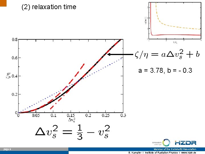(2) relaxation time a = 3. 78, b = - 0. 3 page 9