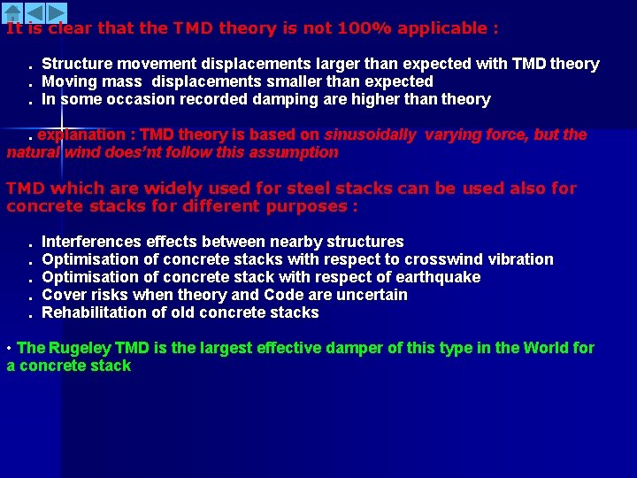 It is clear that the TMD theory is not 100% applicable : . Structure