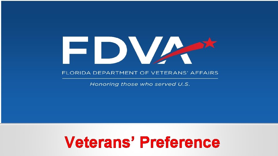 Veterans’ Preference 