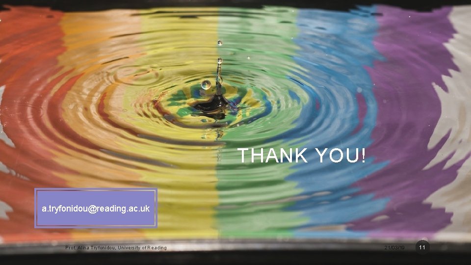 THANK YOU! a. tryfonidou@reading. ac. uk Prof. Alina Tryfonidou, University of Reading 21/03/19 11