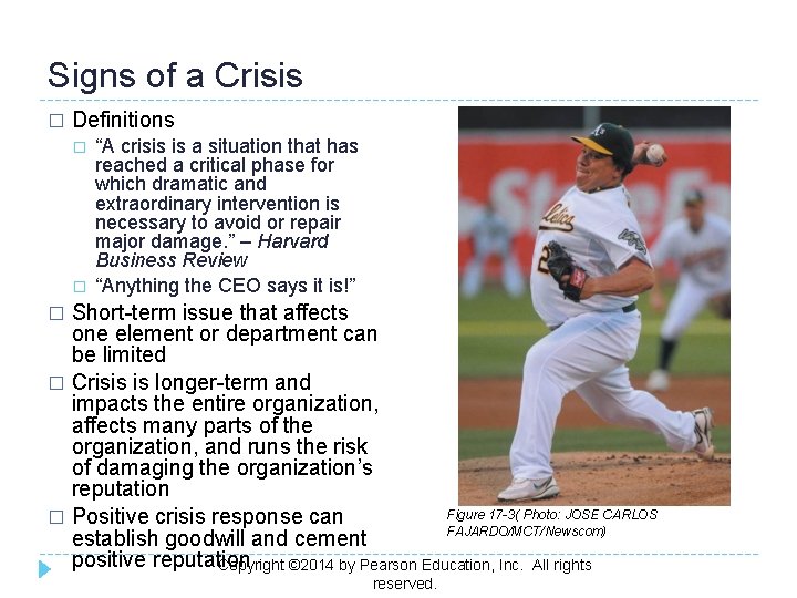 Signs of a Crisis � Definitions � � “A crisis is a situation that