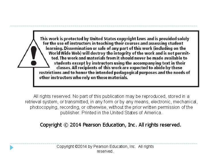 All rights reserved. No part of this publication may be reproduced, stored in a