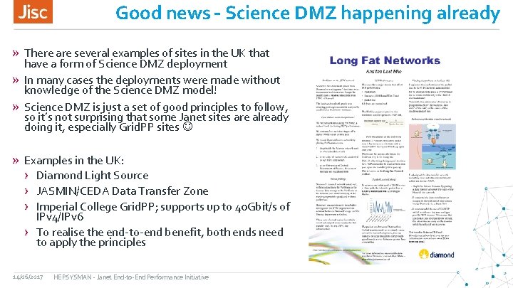 Good news – Science DMZ happening already » There are several examples of sites