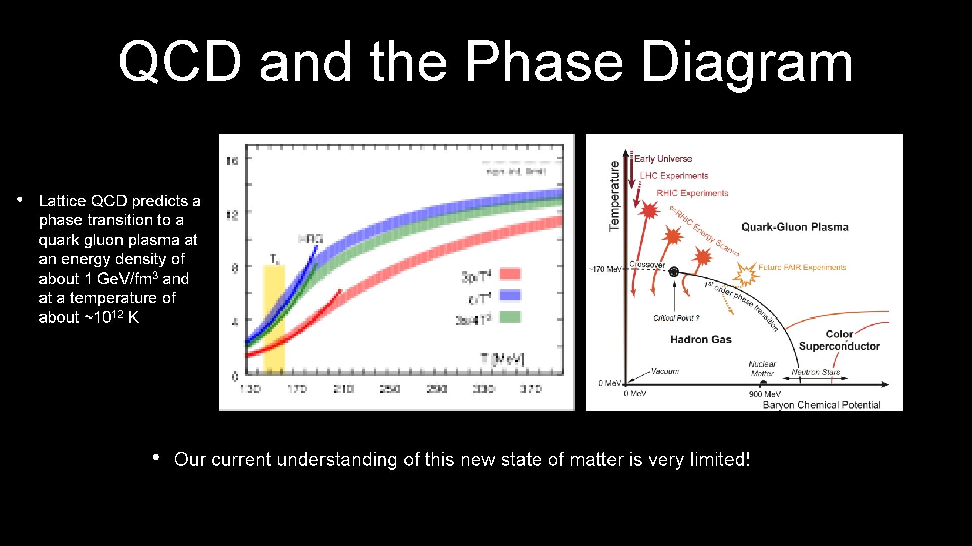 QCD and the Phase Diagram • Lattice QCD predicts a phase transition to a QCD and the Phase Diagram • Lattice QCD predicts a phase transition to a