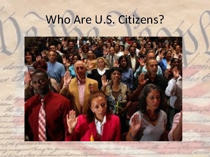 We the People Civics in Our Lives Good