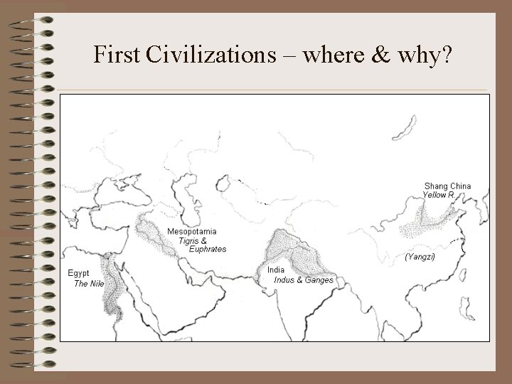 First Civilizations – where & why? 