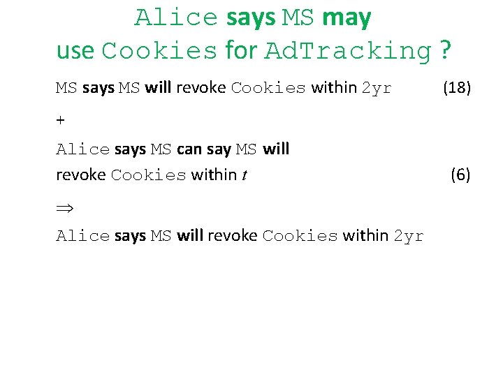 Alice says MS may use Cookies for Ad. Tracking ? MS says MS will