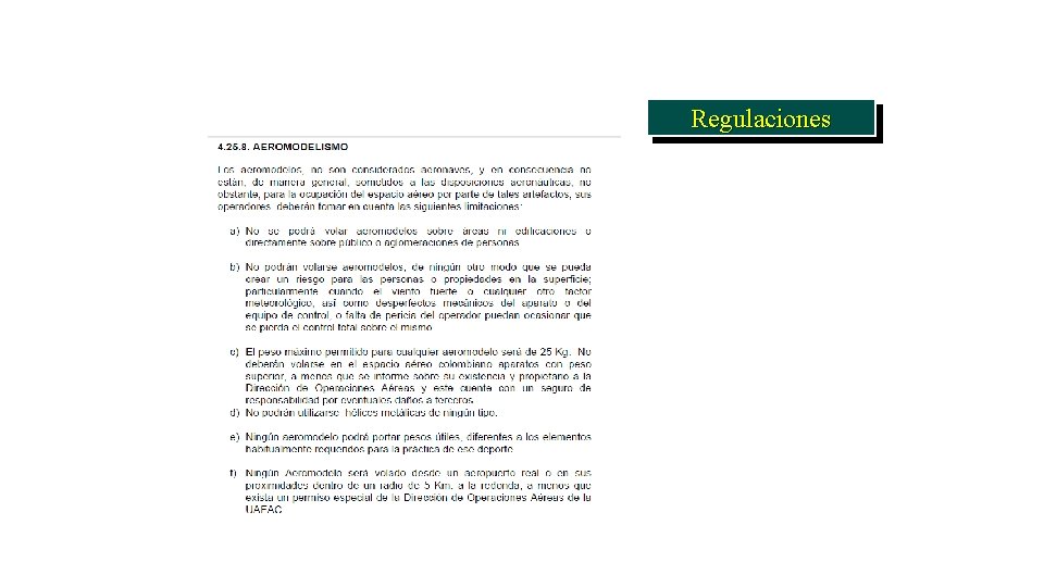 Regulaciones 