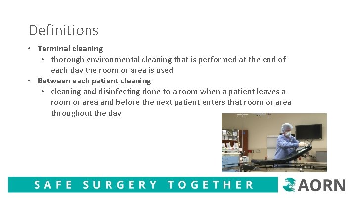 Cleaning Basics Module 1 Outcomes Upon completion of
