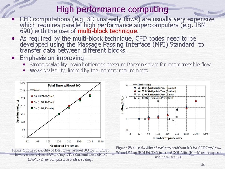 High performance computing • CFD computations (e. g. 3 D unsteady flows) are usually High performance computing • CFD computations (e. g. 3 D unsteady flows) are usually