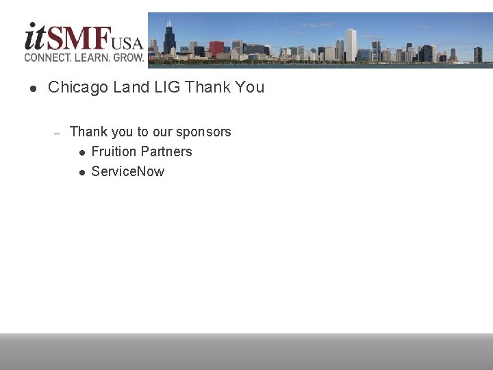 LIG News l Chicago Land LIG Thank You – Thank you to our sponsors